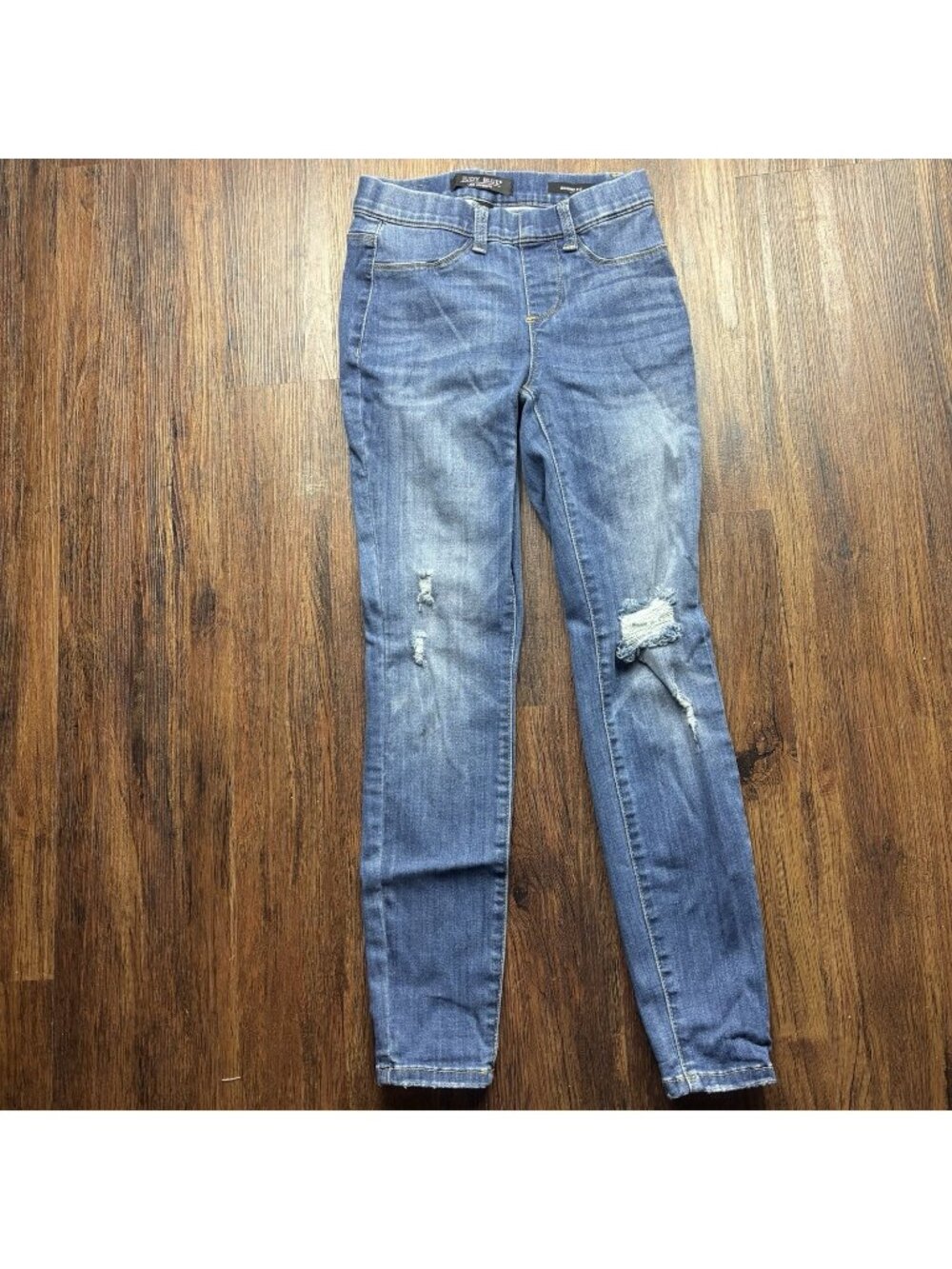 Judy Blue Skinny Pull On Jeans JB88255 Destroyed Medium Wash Size 1/25